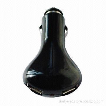 Dual USB In-car Charger with 12 to 24V Input Voltage
